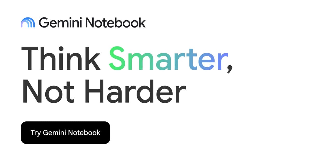 Gemini Notebook preview image from its official website