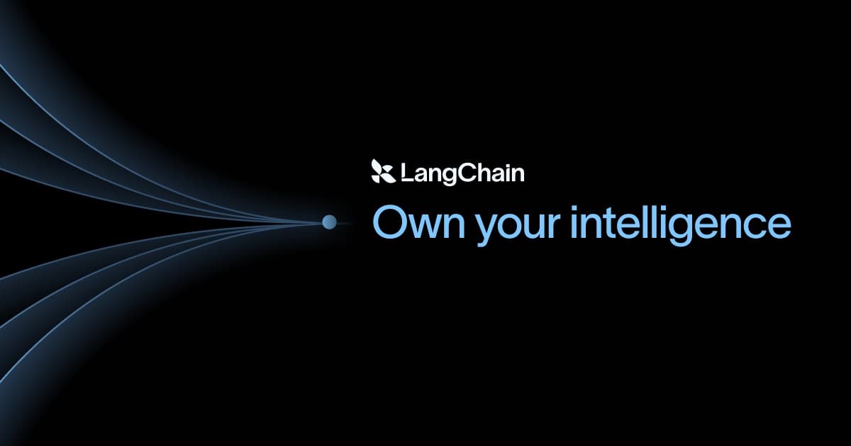 LangChain preview image from its official website
