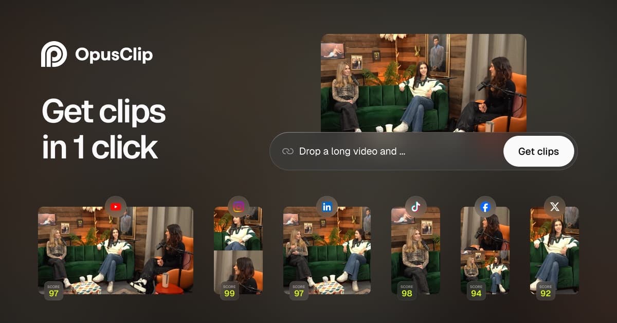 OpusClip preview image from its official website